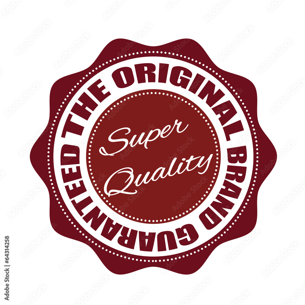 the original brand guaranteed stamp