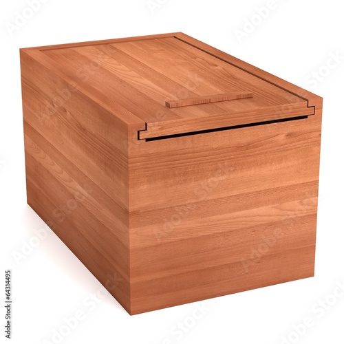 realistic 3d render of box