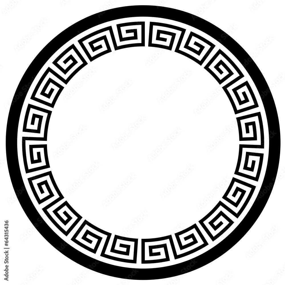 vector of round traditional decorative frame of China vector of round traditional decorative frame of China