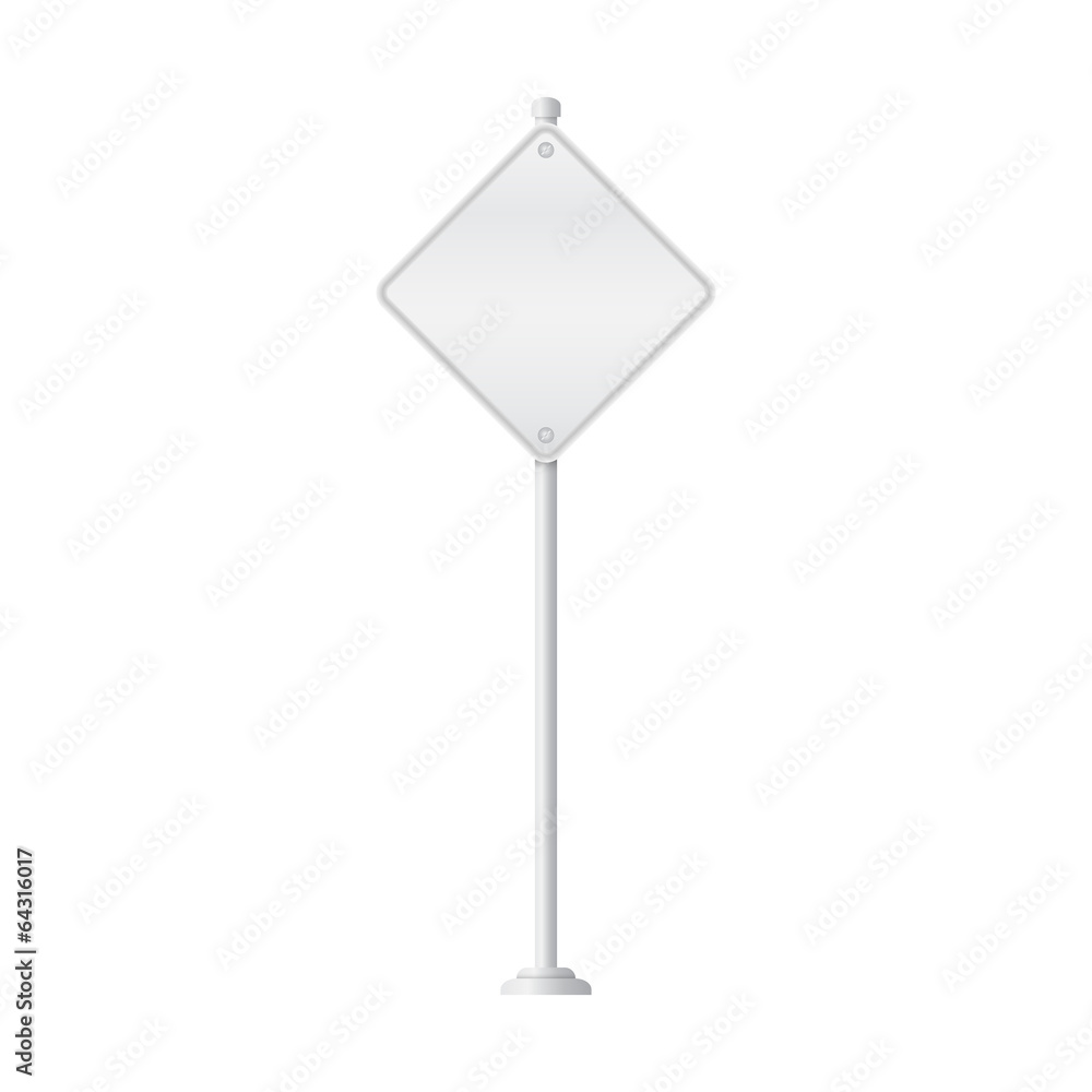 Vector of metal signpost on isolated white background Vector of metal signpost on isolated white background
