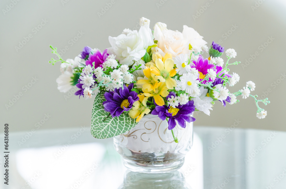 Bouquet flower in vase Bouquet flower in vase