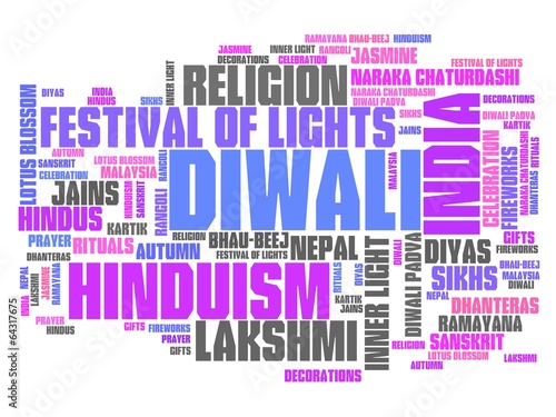 Diwali holiday - word cloud