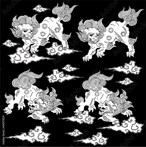 唐獅子　日本的なライオン