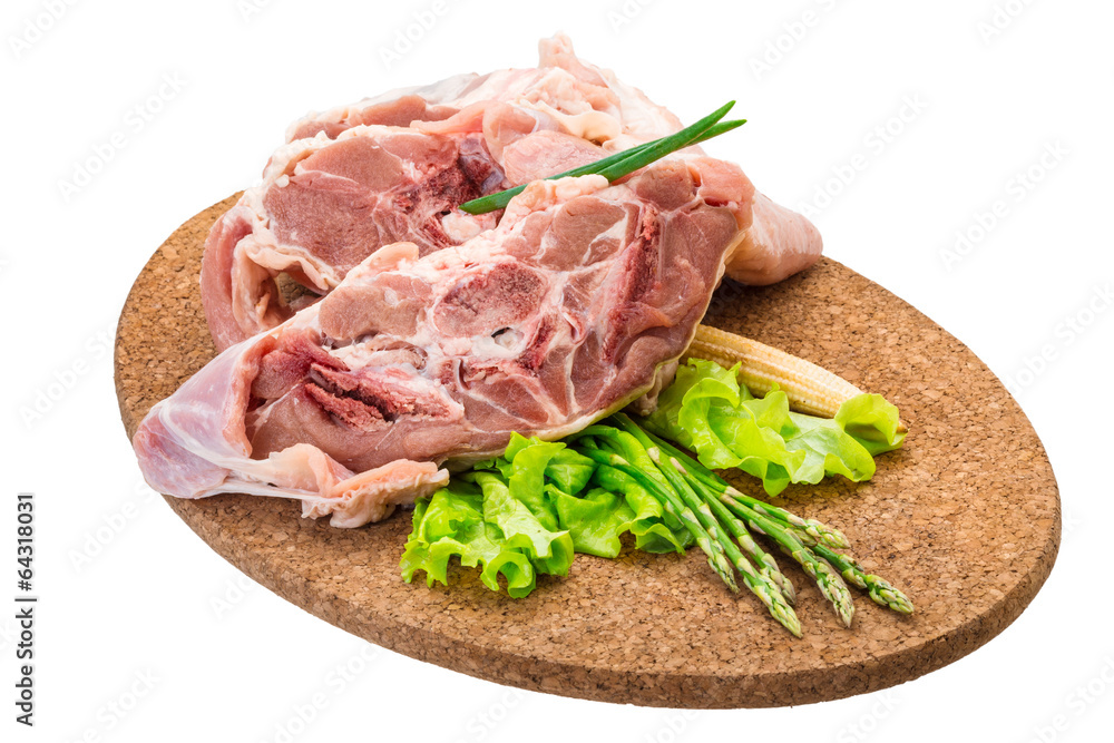 Raw lamb