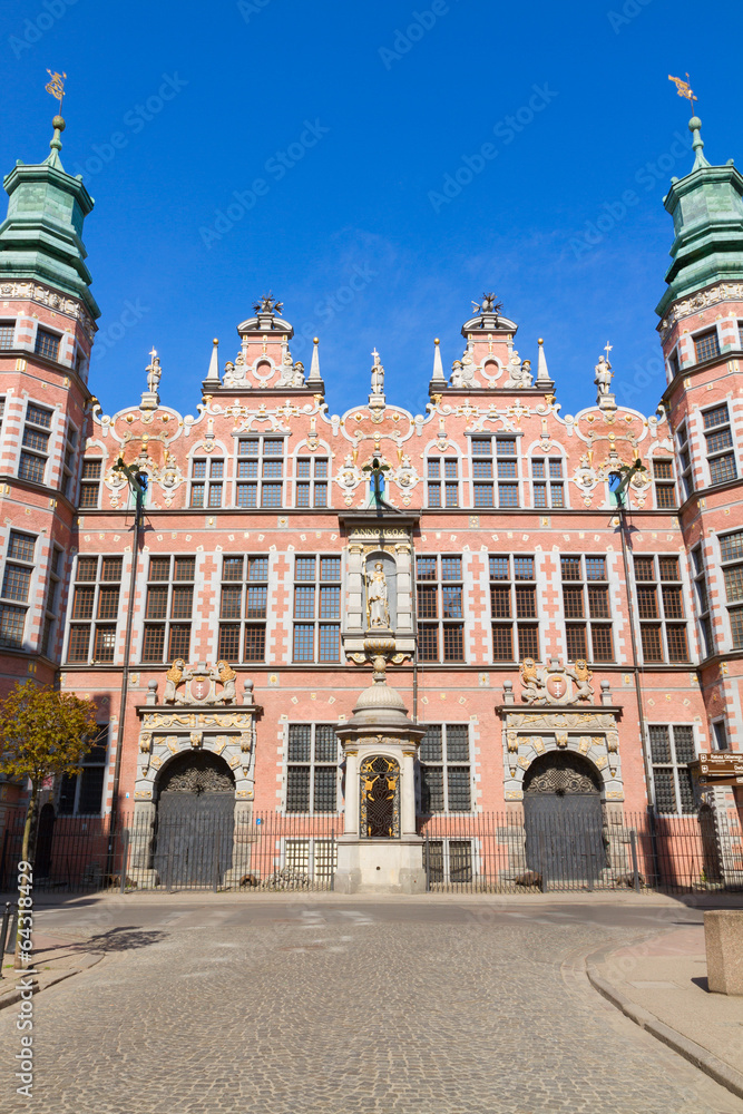 old baroque style great armory Gdansk, Poland