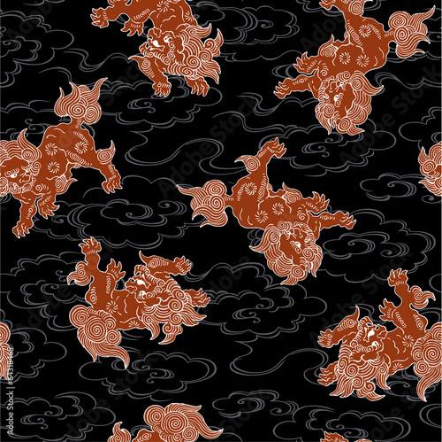 唐獅子　日本的なライオン