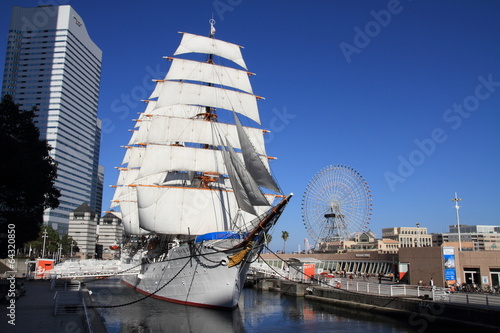 日本丸の総帆展帆
