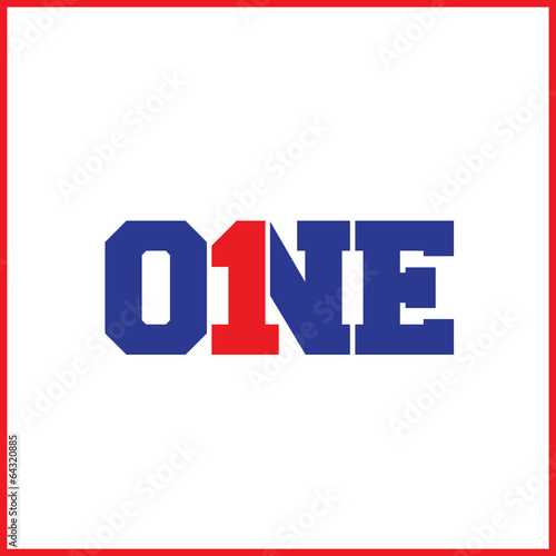 One
