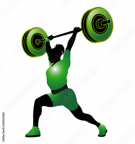 weight lifting woman