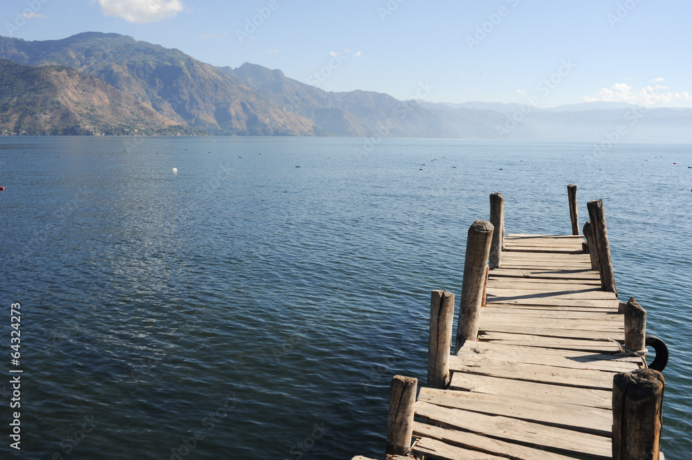 Pier at San Pedro on lake Atitlan