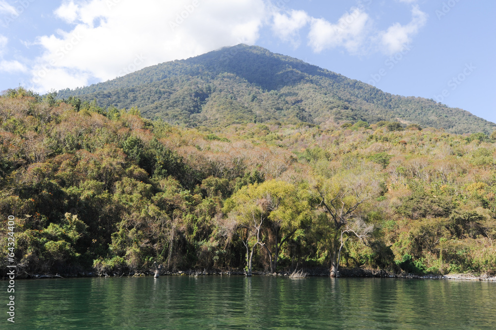 Vulcano of San Pedro on lake Atitlan