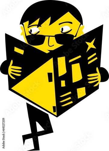 Funny cartoon spy