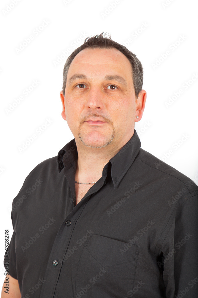 Casual man in black doing different poses Casual man in black doing different poses
