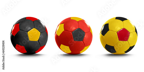 Fußbälle Schwarz Rot Gold