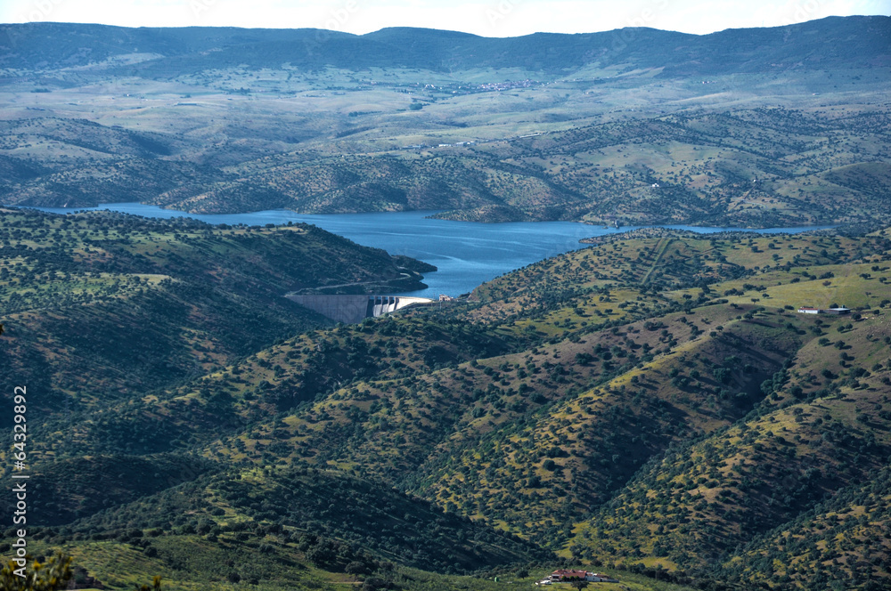 Paisaje, naturaleza, Valle de Alcudia, embalse del río Montoro, Ciudad Real