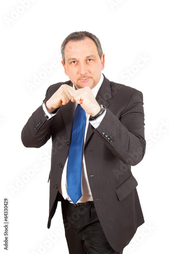 Businesman doing different poses