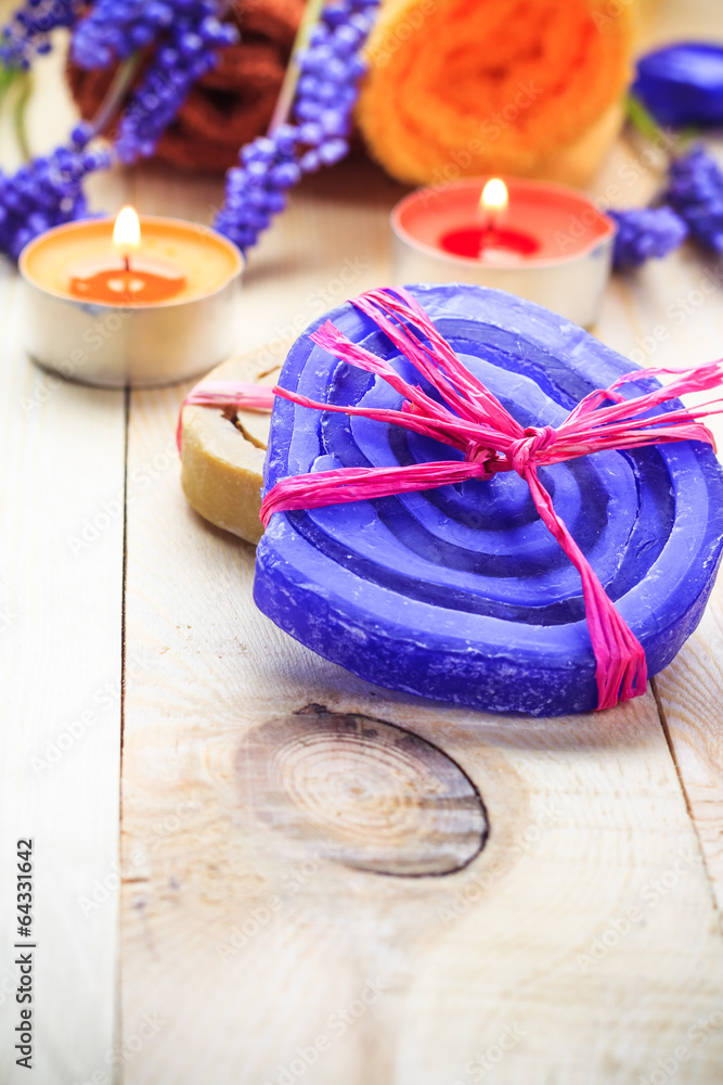 Spa concept herbal soaps scented candles Spa concept herbal soaps scented candles