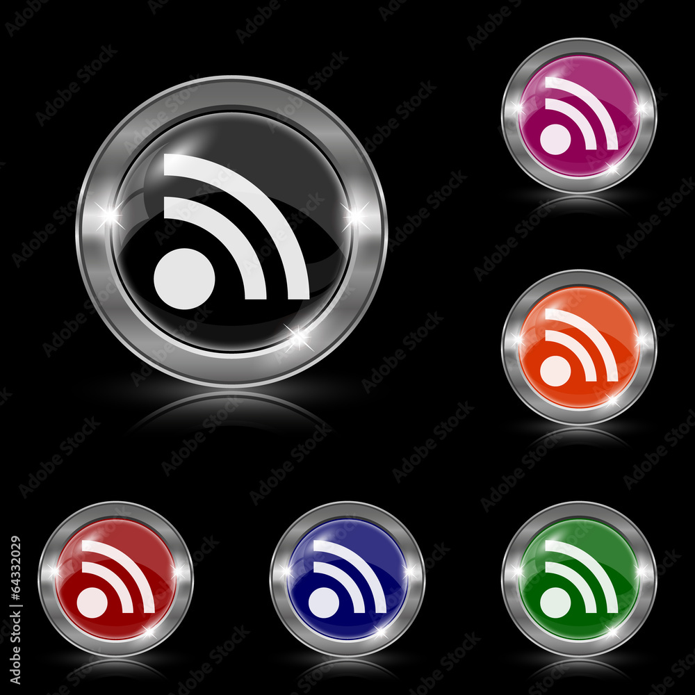 Rss sign icon Rss sign icon