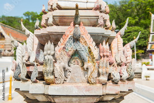 Decoration art of Phra Phutthabat temple photo