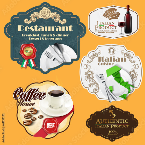 badges and sticker for food 2