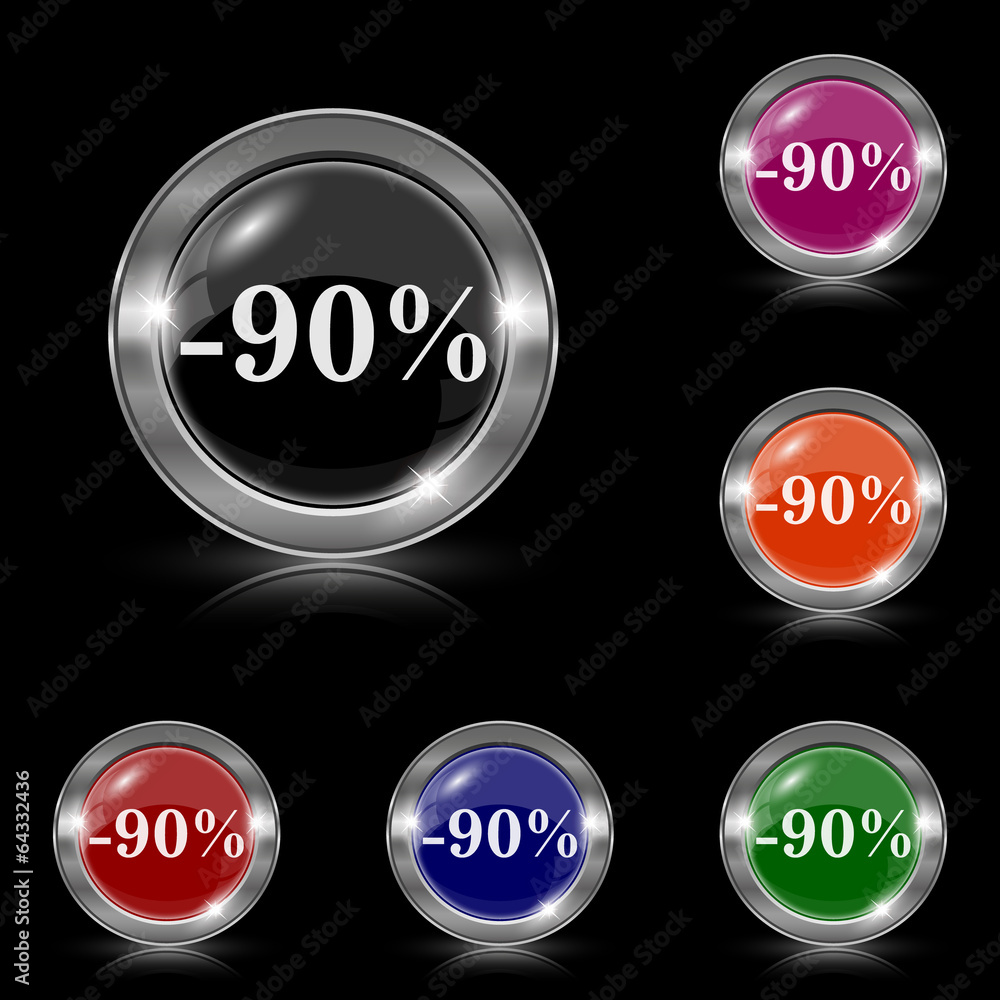90 percent discount icon 90 percent discount icon