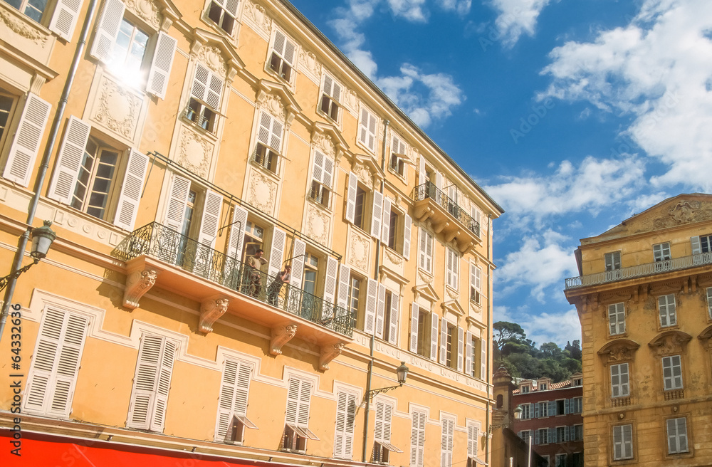 Historische Häuser in Nizza