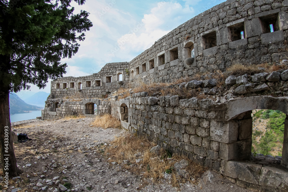 Saint John fortress in Kotor, Montengro