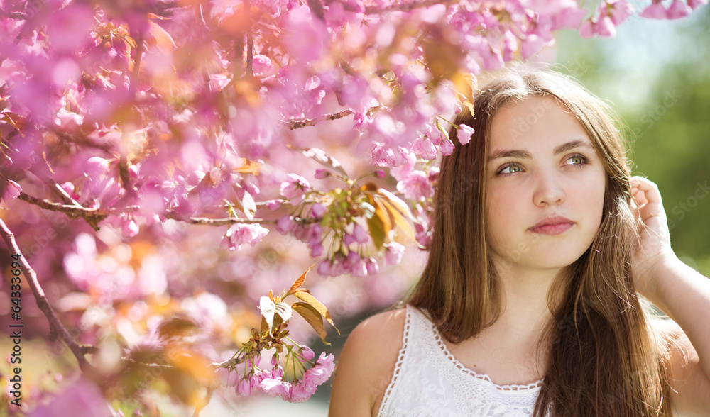 Beautiful spring girl Beautiful spring girl