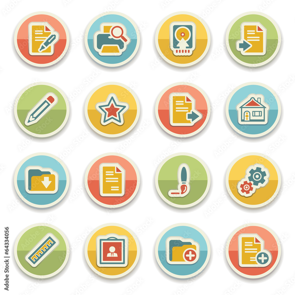 Document color icons.