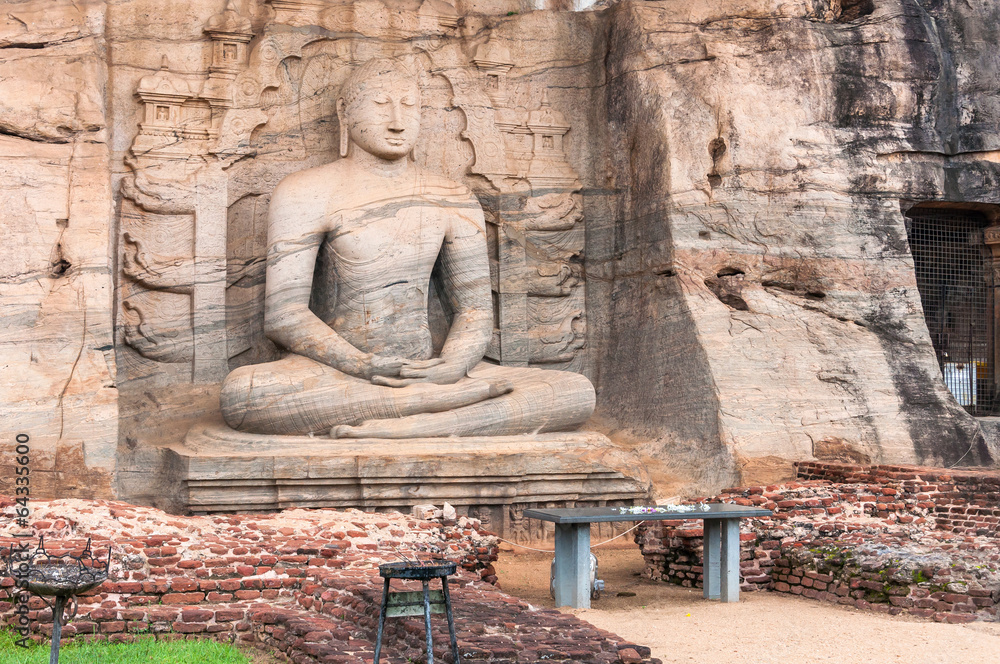 Samadhi Buddha statue in Pollonaruwa, Sri Lanka