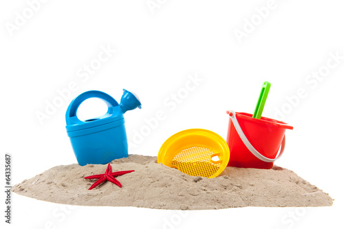 Toys at the beach