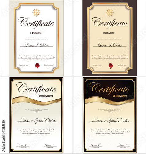 Certificate template collection