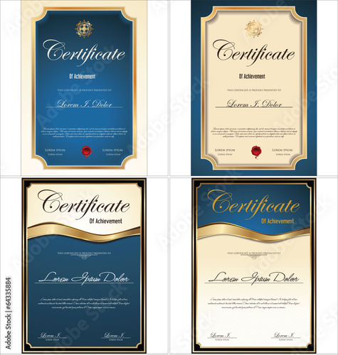 Certificate template collection