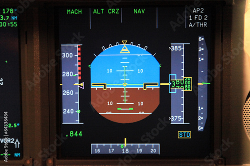 airline flight instrument photo