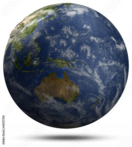 Earth globe - Australia and Pacific ocean
