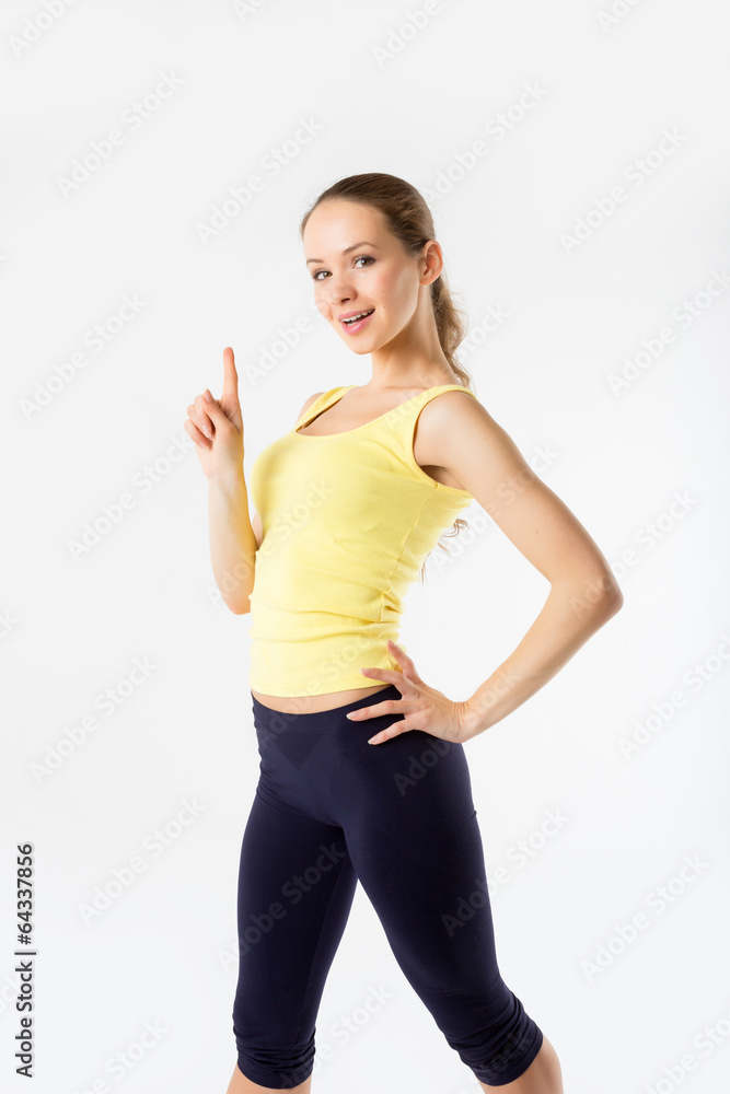 Beautiful Sexy slim athletic woman posing at studio Beautiful Sexy slim athletic woman posing at studio
