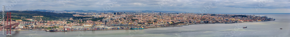 Panorama of Lisbon from Almada - Portugal