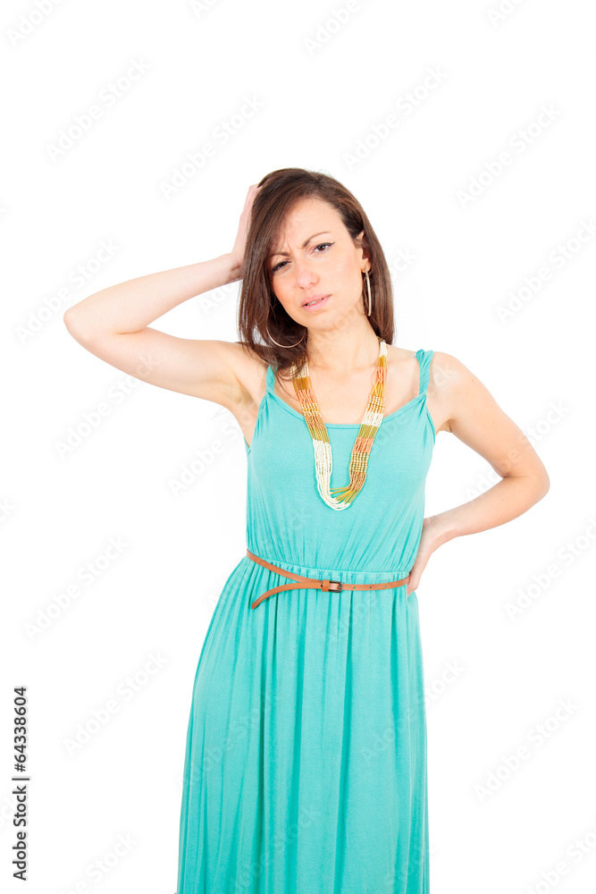 Beautiful young woman posing Beautiful young woman posing