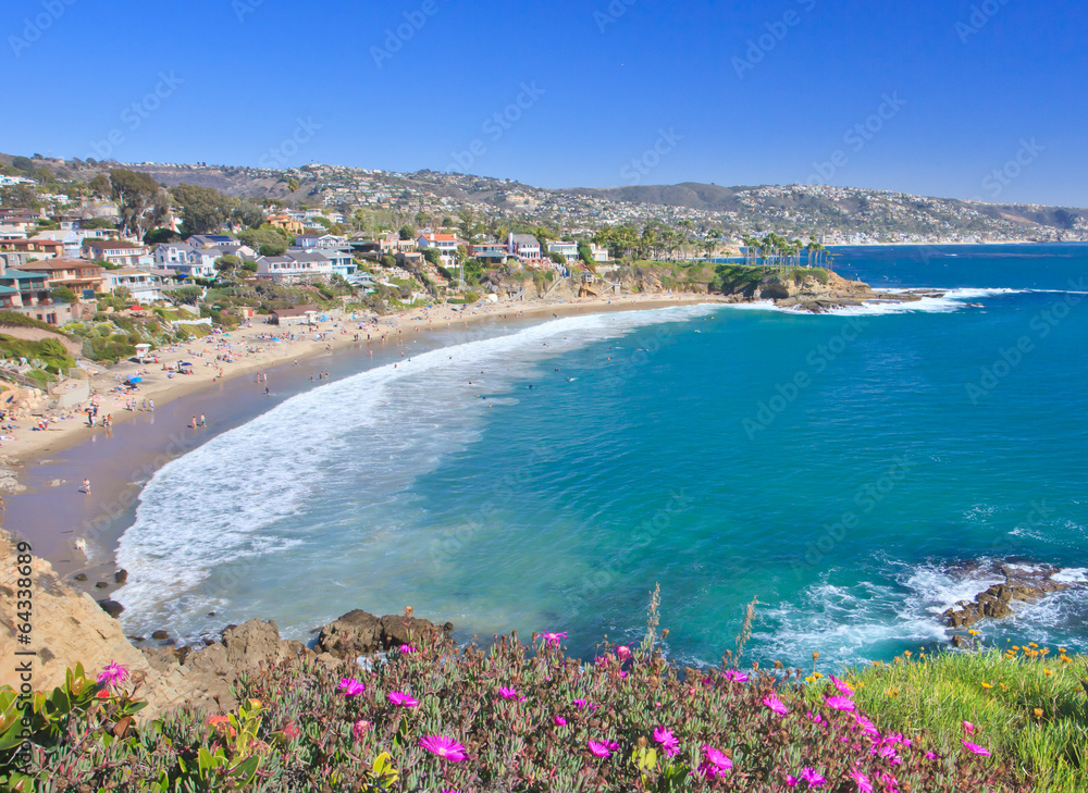 Crescent Bay of Laguna Beach, Orange County, California USA