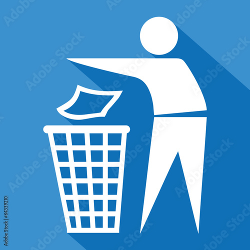 Logo ordures ménagères.