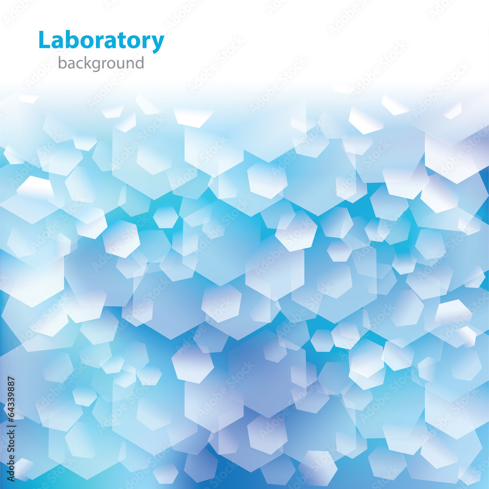 Obraz premium Abstract blue-white medical laboratory background.
