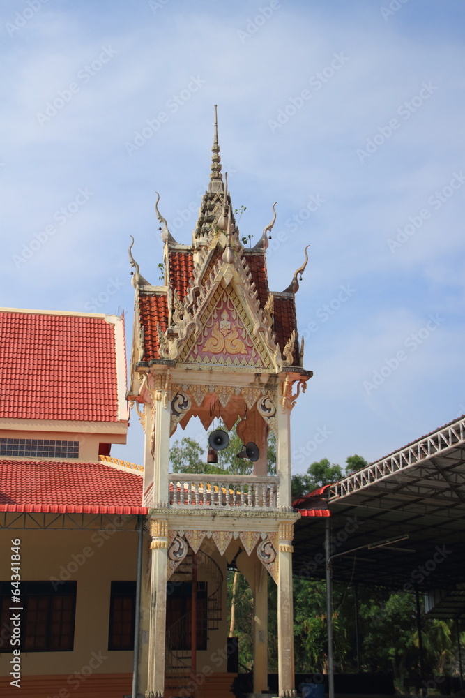 bell tower at Wat thep prasatcsa sa kam phaeng noi