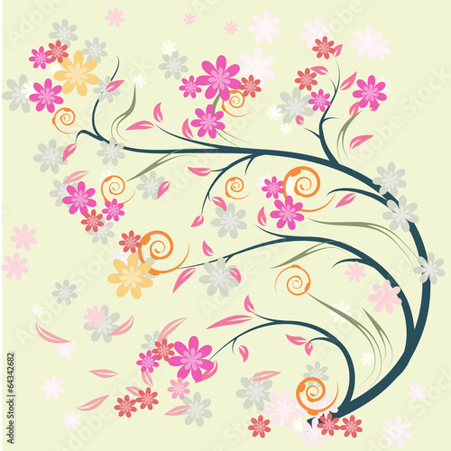 Artistic flower background