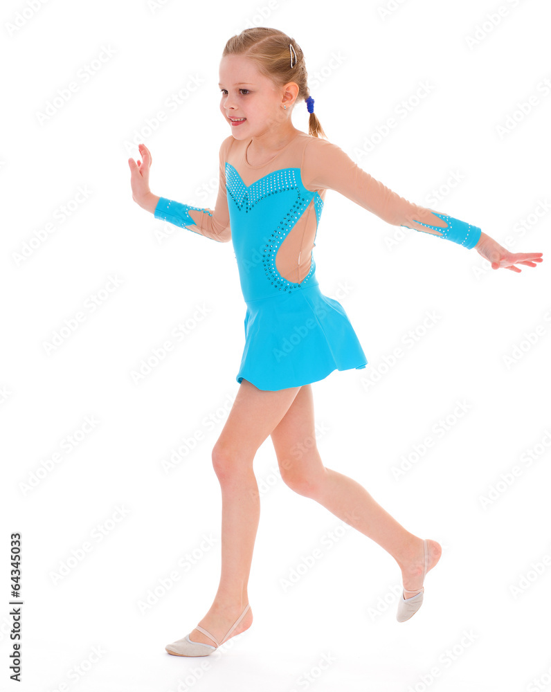 child girl doing fitness exercises child girl doing fitness exercises