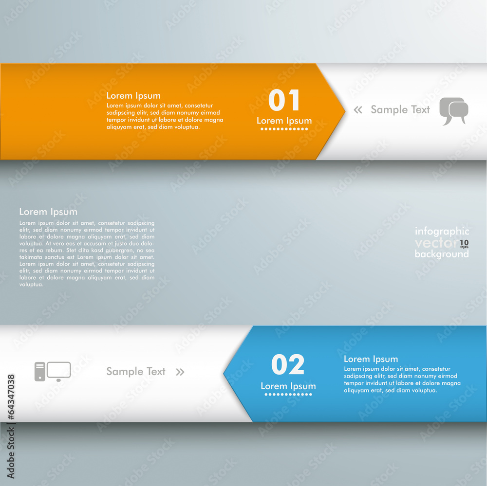 Infographic 2 Lines Arrows