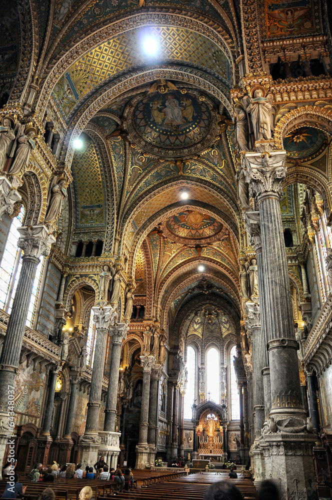 overview Basilica of Notre-Dame de Fourviere