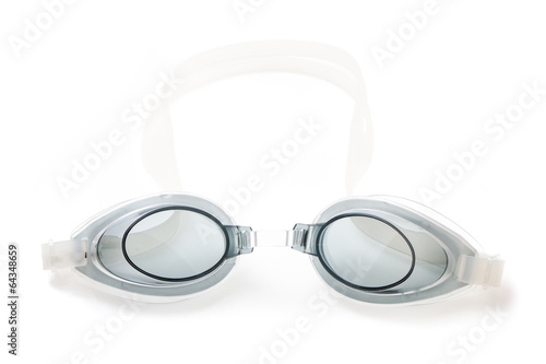 Swim goggles isolated on white background