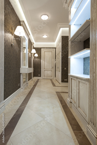 Interior of designer corridor