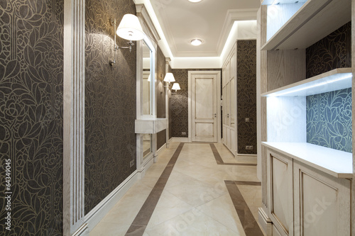 Interior of designer corridor