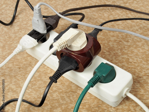 Overloaded extension cord